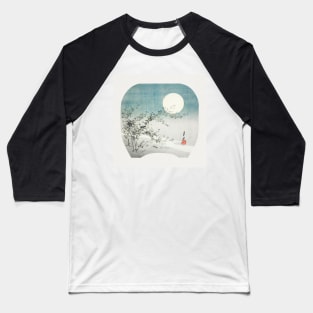 Full Moon and Autumn Flowers by the Stream by Ogata Gekko Baseball T-Shirt